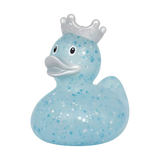 GLITTER DUCK WITH CROWN, BLUE
